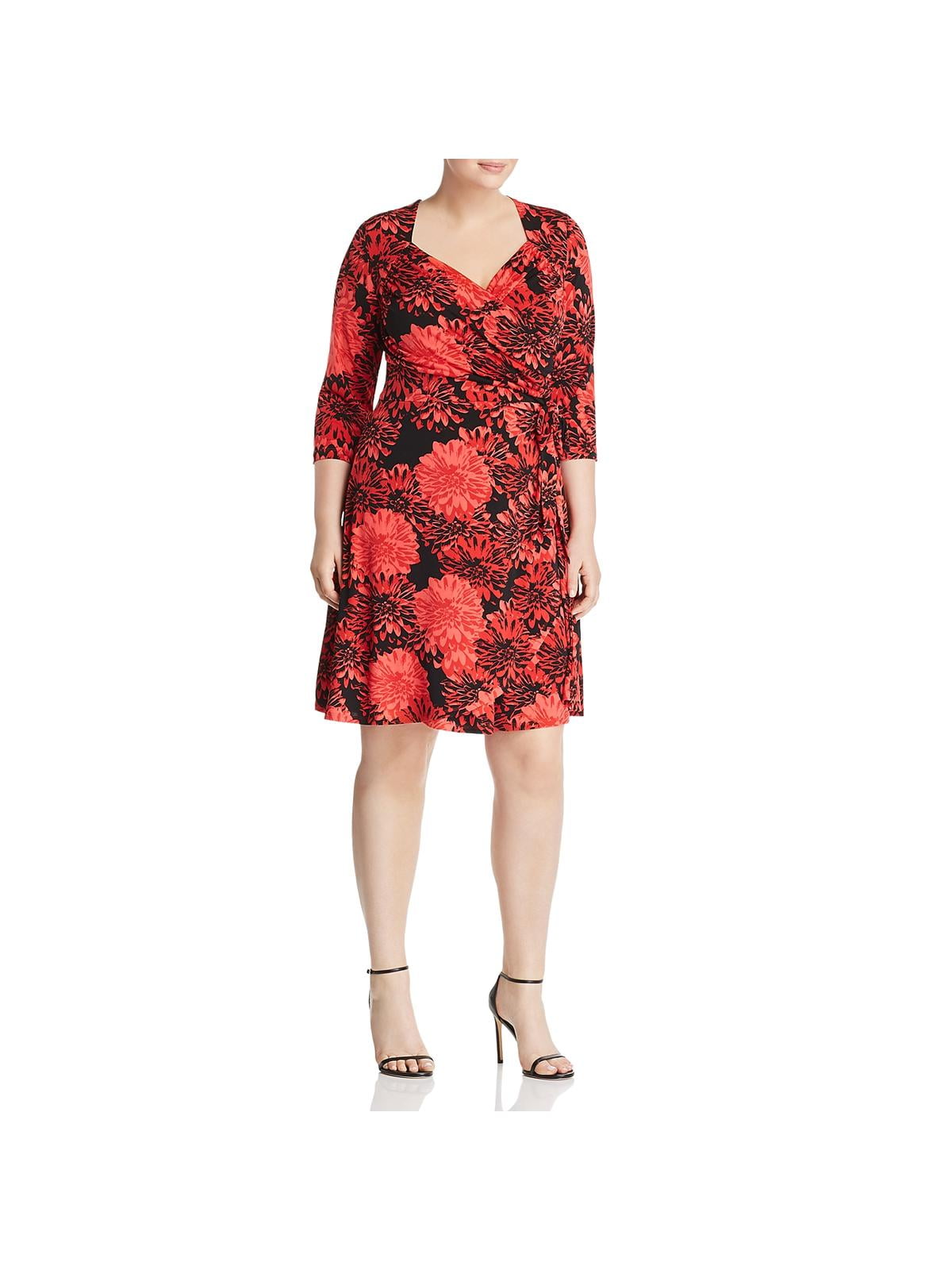 leota reye faux wrap dress