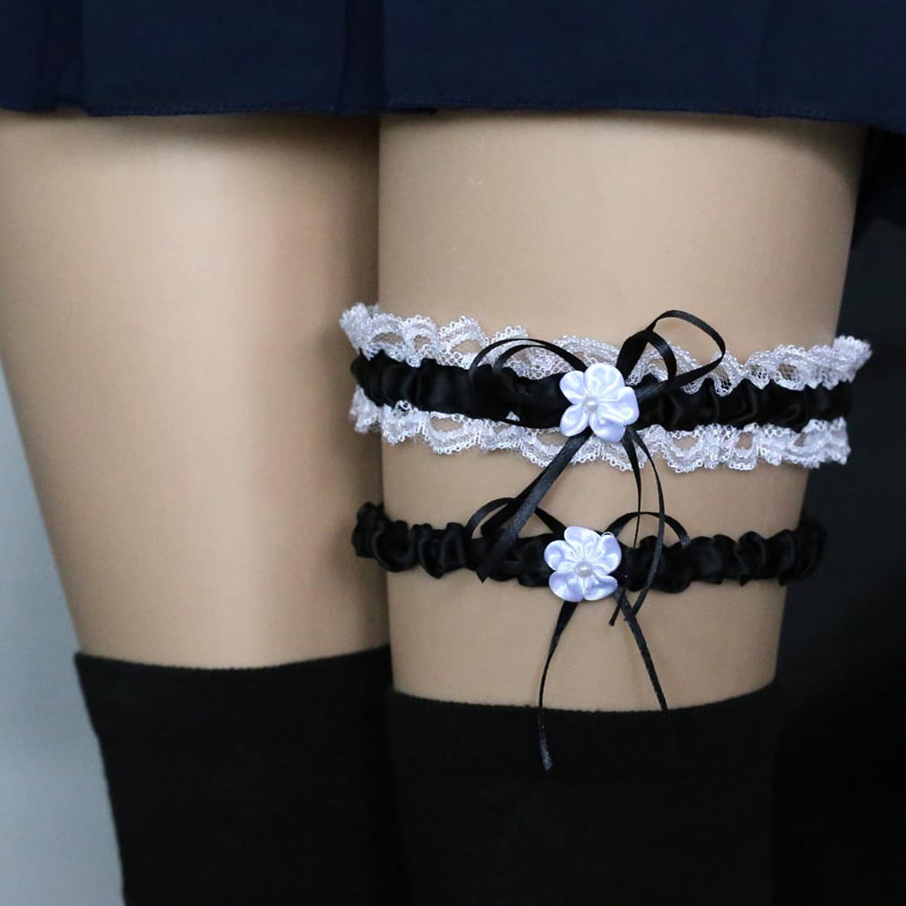Lace Leg Garter With Bow Coquette 104 