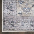 thumbnail image 2 of 6' Runner Pink and Blue Oriental Power Loom Distressed Washable Non Skid Runner Rug, 2 of 8