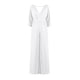 thumbnail image 3 of Mamelucos Mono informal con cuello en V para mujer Temperamento Mono suelto de pierna ancha (Blanco S) Ygjytge Blanco T S para Mujer, 3 of 8