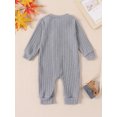 thumbnail image 4 of Toddler Baby Henry Rompers 3 6 9 12 18M Solid Color Long Sleeve Jumpsuit Pants for Newborn Infant Cute Fall Clothes, 4 of 9
