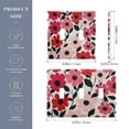 thumbnail image 2 of Yayeee Toggle Light Switch Wall Plate 3-Gang 6.37"x4.48" Decorative Outlet Cover, Pink and Red Flowers, 2 of 7