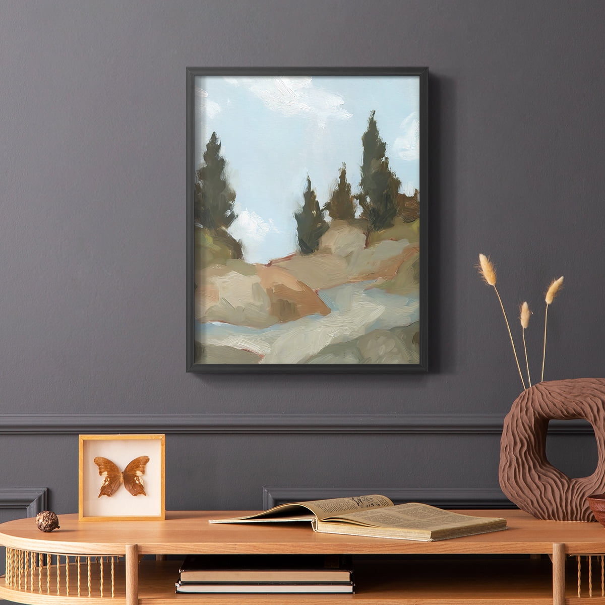 West Fork Hiking Trail II Framed Print in Black Solid Wood 8 x 10 Framed Print