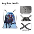 thumbnail image 4 of Goofa The Nightmare Before Christmas Print Drawstring Backpack Bag Sport Gym Sackpack Cinch Bags Drawstring Bags Draw String Sport Bag-Small, 4 of 6