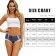thumbnail image 5 of Asoul Women's Cotton Underwear Soft Stretch Hipster Underpants Packs of 5, 5 of 6