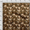 thumbnail image 3 of oneOone Polyester Lycra Brown Fabric Abstract Sewing Craft Projects Fabric Prints By Yard 56 Inch Wide, 3 of 4