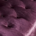 thumbnail image 4 of Noble House Lawrence Button Tufted Velvet Loveseat, Raisin, 4 of 9