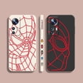 thumbnail image 2 of Case For Xiaomi 13 12 12S 11 11T 10 10S 9 9SE 8 8SE Pro Ultra Lite Colour Simple Liquid Silicone Case Marvel Spider-Man RED Line, 2 of 5