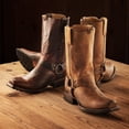 thumbnail image 7 of Men's Stetson Heritage Harness Biker Leather Boots Handcrafted Brown, 7 of 7