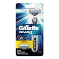 thumbnail image 1 of Rastrillo + repuestos de afeitar Gillette Mach3 con 3 hojas para rasurar al ras 1 pza + 2 pzas, 1 of 4
