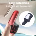 thumbnail image 2 of Car Glasses Holder Automobile Visor Organizer Clip Eyeglasses Hanger with Ticket Card Clamp Multifunctional Making Storage Easy Black, 2 of 9