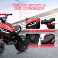 thumbnail image 3 of Roromall 12V Kids Ride On ATV, Battery Powered, Electric 4-Wheeler with Music, Led Lights, High and Low Modes, USB, Treaded Tires, Suitable for Boys and Girls, 3 of 7