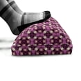 thumbnail image 5 of Abstract Foot Rest, Geometric Quirky Circles Forming Odd Symmetric Fractal Flower Petals, Non-Slip Backing Ergonomic Memory Foam Leg Support for Office, Plum Dark Fuchsia Peach, by Ambesonne, 5 of 5