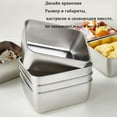 thumbnail image 3 of 6 Stainless Steel Meal Prep Boxes with Lids - 650ml Food Containers for Kitchen and Travel, 3 of 7