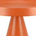 thumbnail image 2 of Mesa soporte para plantas Benzara naranja de metal con tapa redonda de 49 cm, 2 of 5