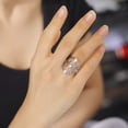 thumbnail image 3 of TEAMER Gear Polaris Ring Women Men Stainless Steel Gold Silver Color Adjustable Finger Rings, 3 of 4