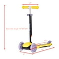 thumbnail image 3 of Goplus 3 LED Light Up PU Wheels Kids Kick Scooter Adjust Handle Bar Christmas Gift, 3 of 8