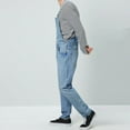 thumbnail image 3 of Homenesgenics Mens Jeans Wash Overall Jumpsuit Streetwear Pocket Suspender Pants Trousers, 3 of 9