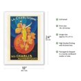 thumbnail image 2 of La Chablisienne Wine - Their Authentic Chablis (Ses Chablis Authentiques) - Vintage Advertising Poster by Henri Le Monnier c.1926 - Japanese Unryu Rice Paper Art Print (Unframed) 18 x 24 in, 2 of 4