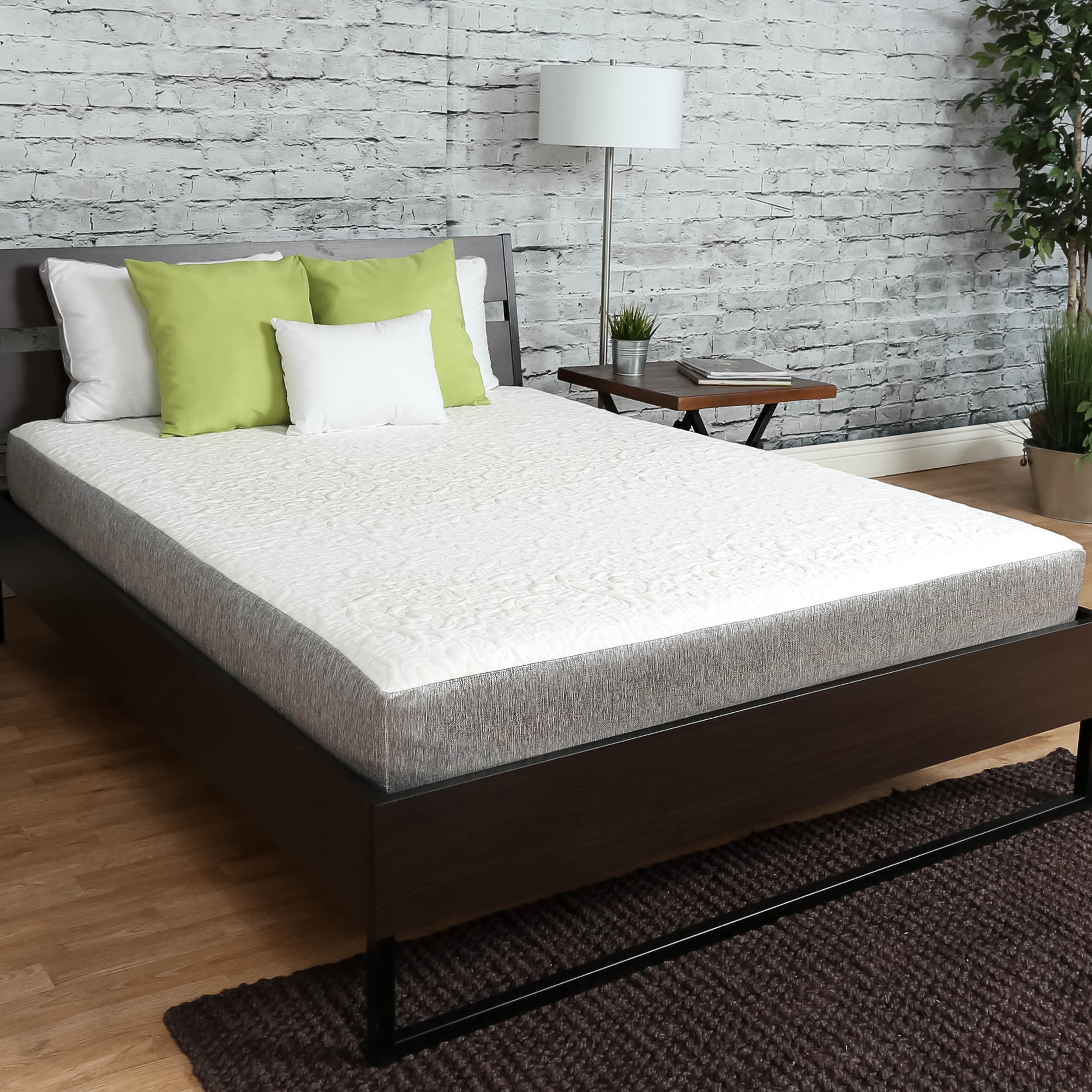 Premier Sleep Products 8inch Firm Graphite Gel Memory Foam Mattress