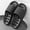 6-Black, variant on Bubble Massage Shower Slides Non-Slip Quick Dry Cloud Comfortable Slippers Sandals for Bathroom Pool Beach