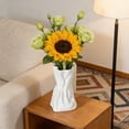thumbnail image 2 of Cheapark 5.91x3.39x2.56in Faux Ceramic Irregular Vase Modern Art Decorative Container For Home Room Table Interior Decoration, 2 of 6