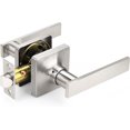 thumbnail image 1 of Satin Nickel Passage Door Handles Interior Brushed Nickel Door Handles Indoor Keyless Non-Locking Lever Set for Hallway or Closet Doors Reversible for Right/Left Handed Door, 1 of 6