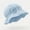 Light Blue, variant on Baby Ruffle Trim Bucket Hat, Breathable cotton gauze, Comfortable sun hat for walks, beach visits and daily outings, 0-3 Years Orange