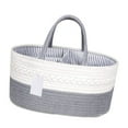 thumbnail image 3 of Shelf Storage Basket Simple Beautiful Cotton Rope Woven Baby  Basket Toy Storage Basket Fabric Storage Box, 3 of 8