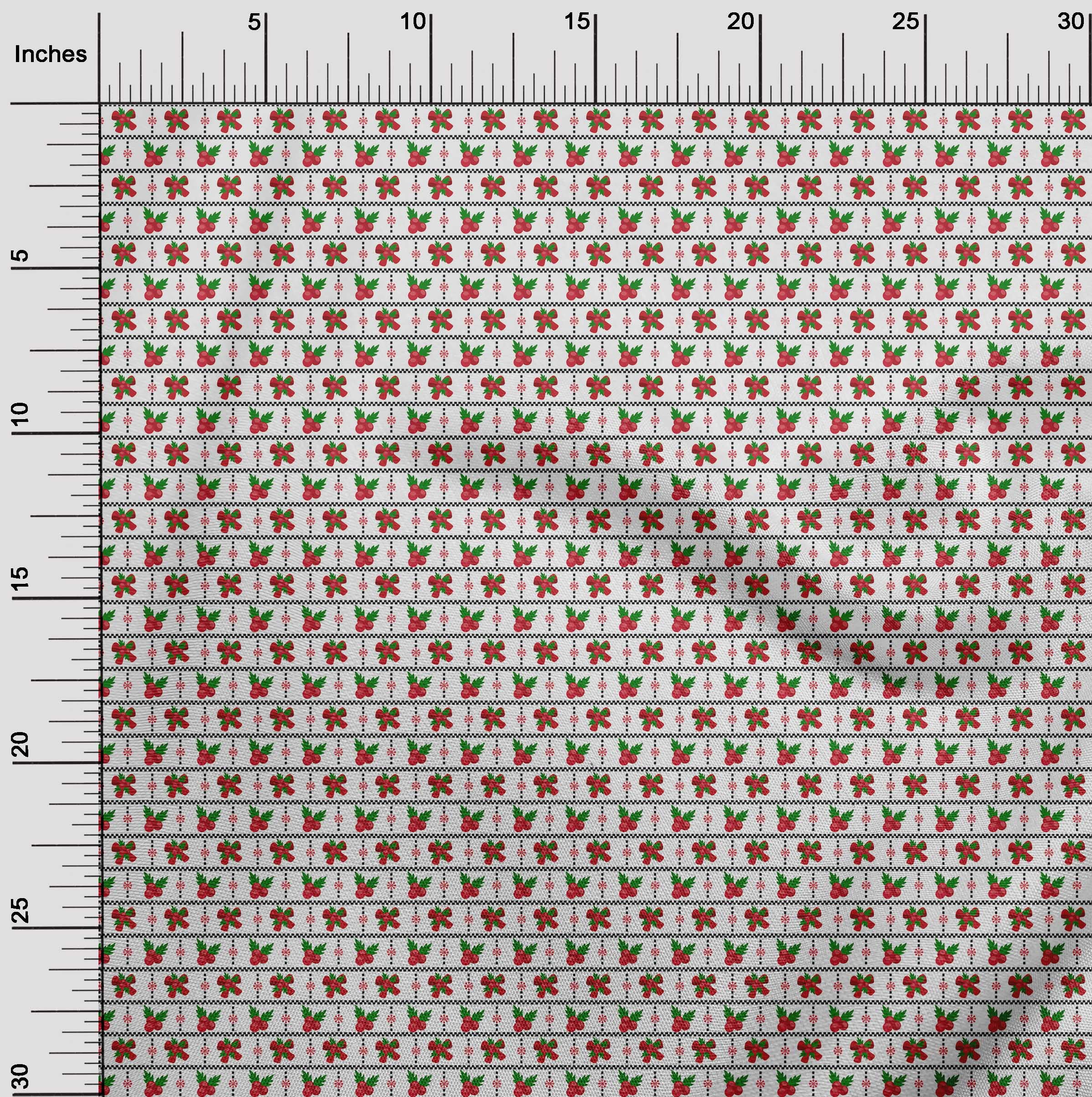 oneOone Silk Tabby White Fabric Merry Christmas Fabric For Sewing Printed Craft Fabric By The Yard 42 Inch Wide-P7H