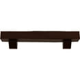 thumbnail image 2 of Ekena Millwork 8"H x 12"D x 72"W Rough Cedar Faux Wood Fireplace Mantel Kit with Ashford Corbels, Natural Pecan, 2 of 10
