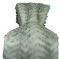 thumbnail image 5 of Thomas Collection Soft Gray White Fox Faux Fur Throw Blanket - 16483, 5 of 5