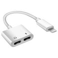 thumbnail image 1 of RYRDWP 2 In 1 Headphone Adapter For To 3.5mm AUX Audio + Charger Splitter For 13/12/11/XS/XR/X, 1 of 1