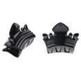 thumbnail image 3 of 12 piezas Mini pinzas de plástico para el cabello, asas de corona, accesorios para el cabello Negro Sunnimix Mini Crown Garras de pelo, 3 of 8