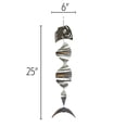 thumbnail image 4 of In the Breeze 7063 — Fish Shimmer Helix Hanging Wind Spinner, Stainless Steel, Dorado/Mahi-Mahi, 4 of 7