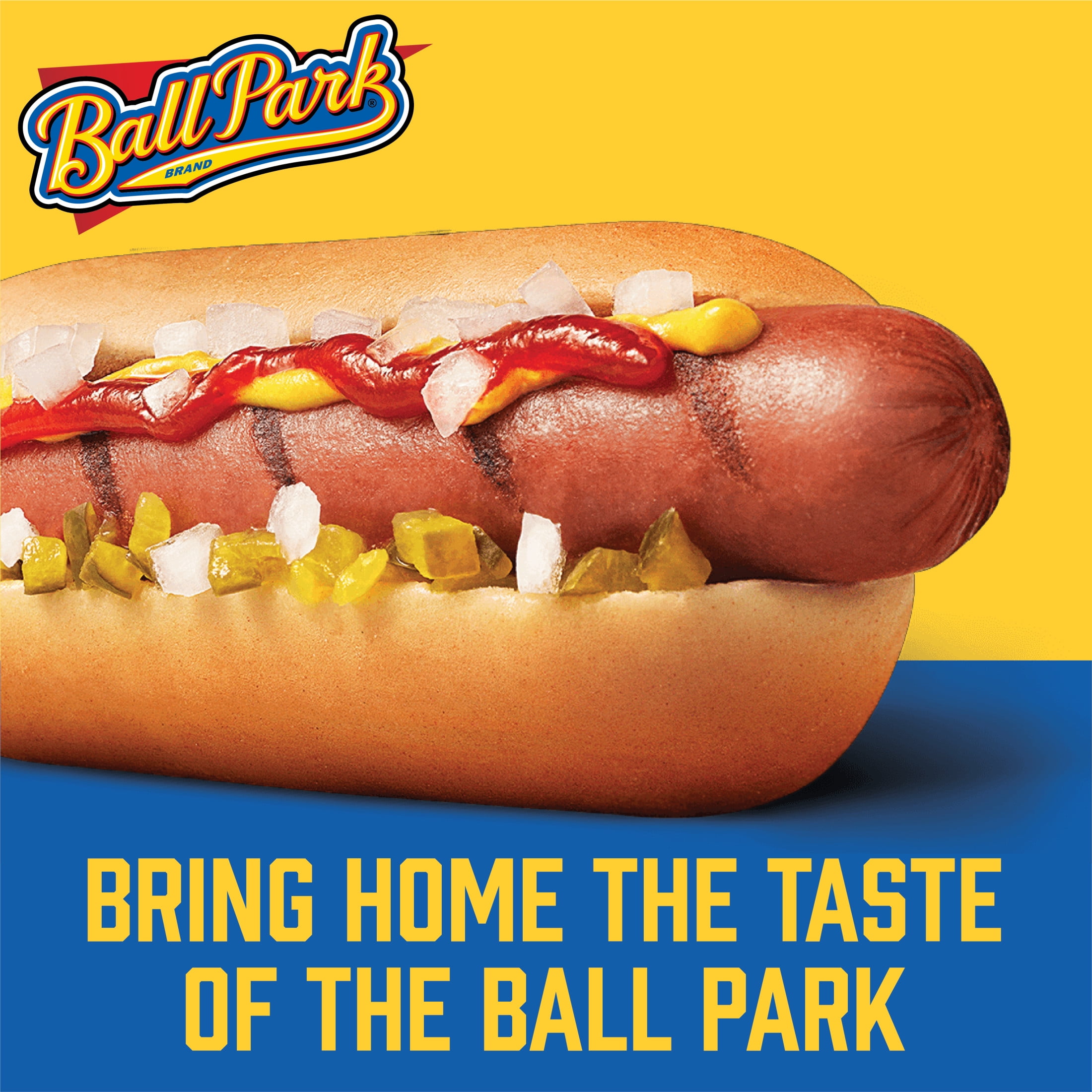Ball Park 100% Beef Hot Dogs, 15 oz, 8 Count, 6g Protein per Serving (Refrigerated)