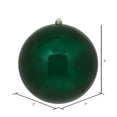 thumbnail image 2 of Vickerman 3" Midnight Green Shiny Ball Ornament, 12 per Bag, 2 of 5