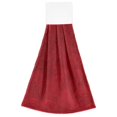thumbnail image 7 of Haosy 2 Pack Kitchen Wash Cloths with Hanging Loops Absorbent Absorbent Quick Drying Hand Towels, Red Elegant Spiral, 7 of 7