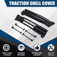 thumbnail image 4 of 1Pair Car Front Bumper Tow Hook Cover Cap Towing Hole Lid Trailer Trim Cap for Mercedes Benz C Class, 4 of 5