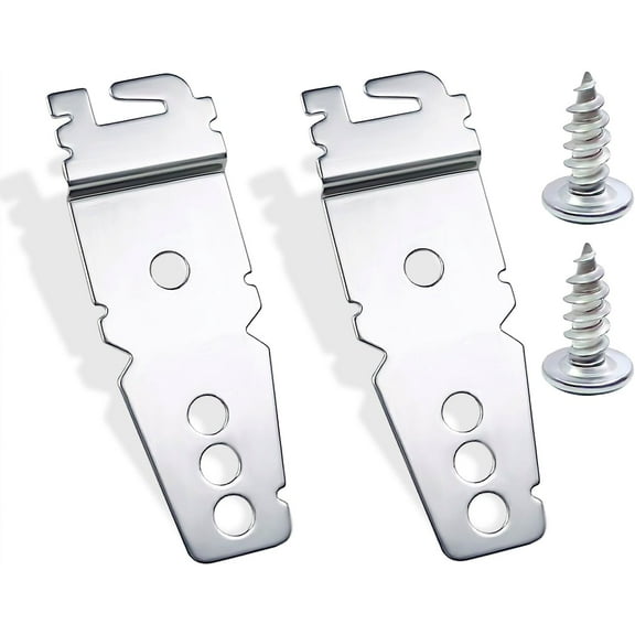2 Pack Dishwasher Mounting Bracket, Undercounter Dishwasher Bracket, Dishwasher Clips, with Screws Compatible with Whirlpool Kenmore KitchenAid Maytag Dishwasher, Replace 8269145 WP8269145 WP8269145VP