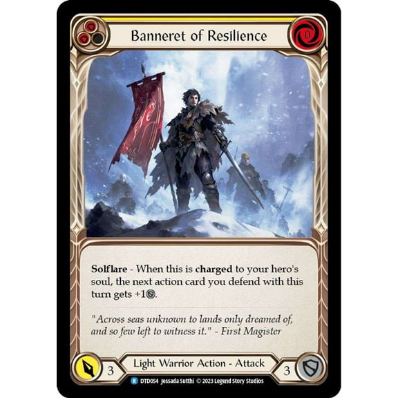 Flesh and Blood Dusk Till Dawn Rare Banneret of Resilience DTD054
