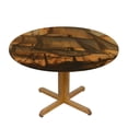 thumbnail image 3 of Fantasy Pirate Ship Print Elastic Round Table Cloth Cover,Round Elastic Tablecloth Waterproof, 3 of 8