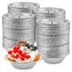 thumbnail image 1 of POWKOL Molde de aluminio para tartas, 200 unidades, desechable, para mini tartas, redondo, para tartas, tartas, moldes de aluminio, moldes de 2,9 pulgadas, moldes de aluminio, desechable, para mini, 1 of 6