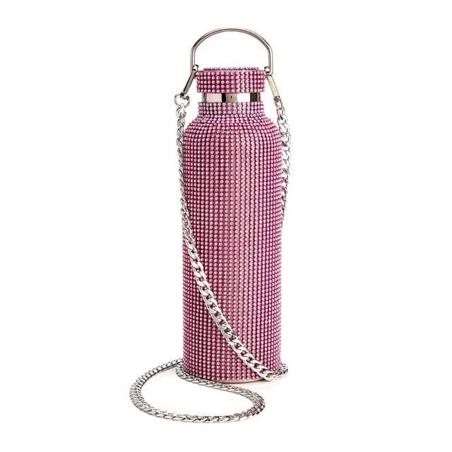 Botella de Agua Paris Hilton Diamond Bling 740ml Rosa Plata