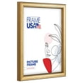 thumbnail image 3 of 8x12 Picture Frame Gold Economy Gold, 11123-563-138, 0.75 Inch Wood, Glass, Wall Display, 3 of 4
