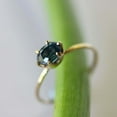 thumbnail image 3 of HeartsAndYou 1ct Natural Blue Sapphire Ring 6 Prong Solitaire 100% REAL 14k SOLID Yellow Gold, 3 of 8