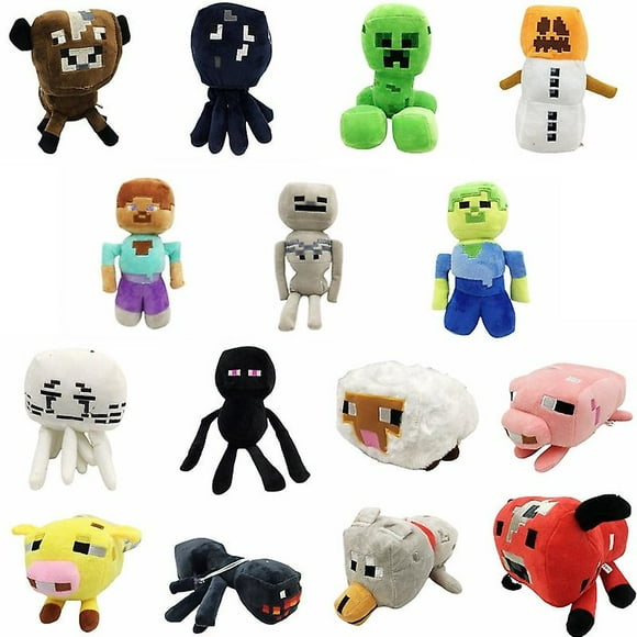Minecraft Series Skeleton Man Steve Zombie Man Doll Game Plush Doll