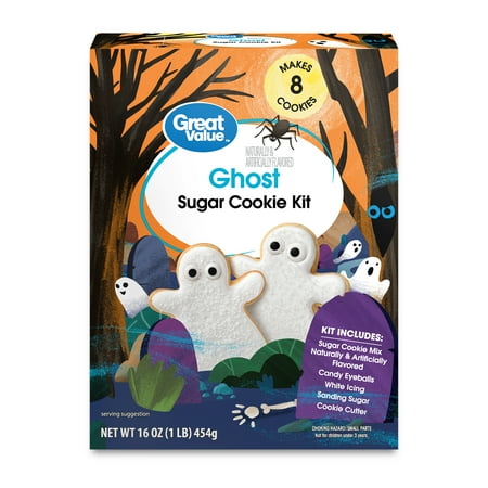 Great Value Ghost Sugar Cookie Kit, 16 oz