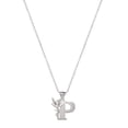 thumbnail image 4 of Disney Tinkerbell Women's Sterling Silver Initial Pendant Necklace, 18" Chain, 4 of 5