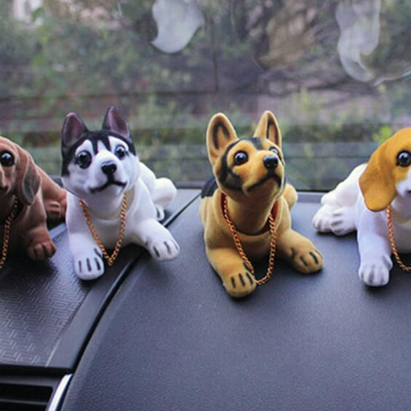 IFANLANDOR Dog Decorations for Car Husky Shape 1PC